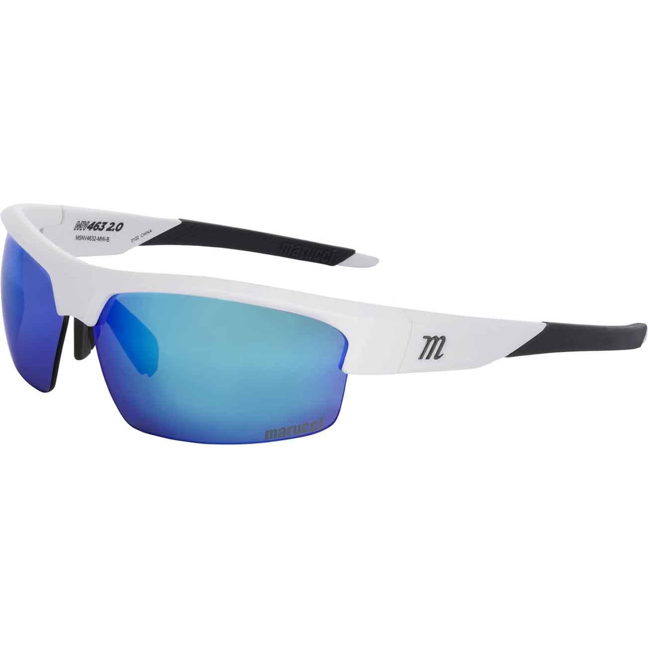 Marucci MV463Y 2.0 Youth Sunglasses White/Blue