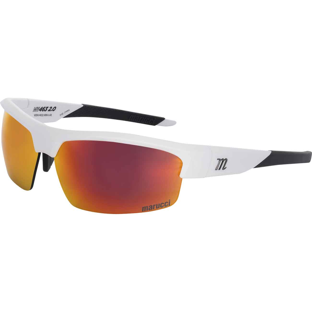 Marucci MV463Y 2.0 Youth Sunglasses White/Red