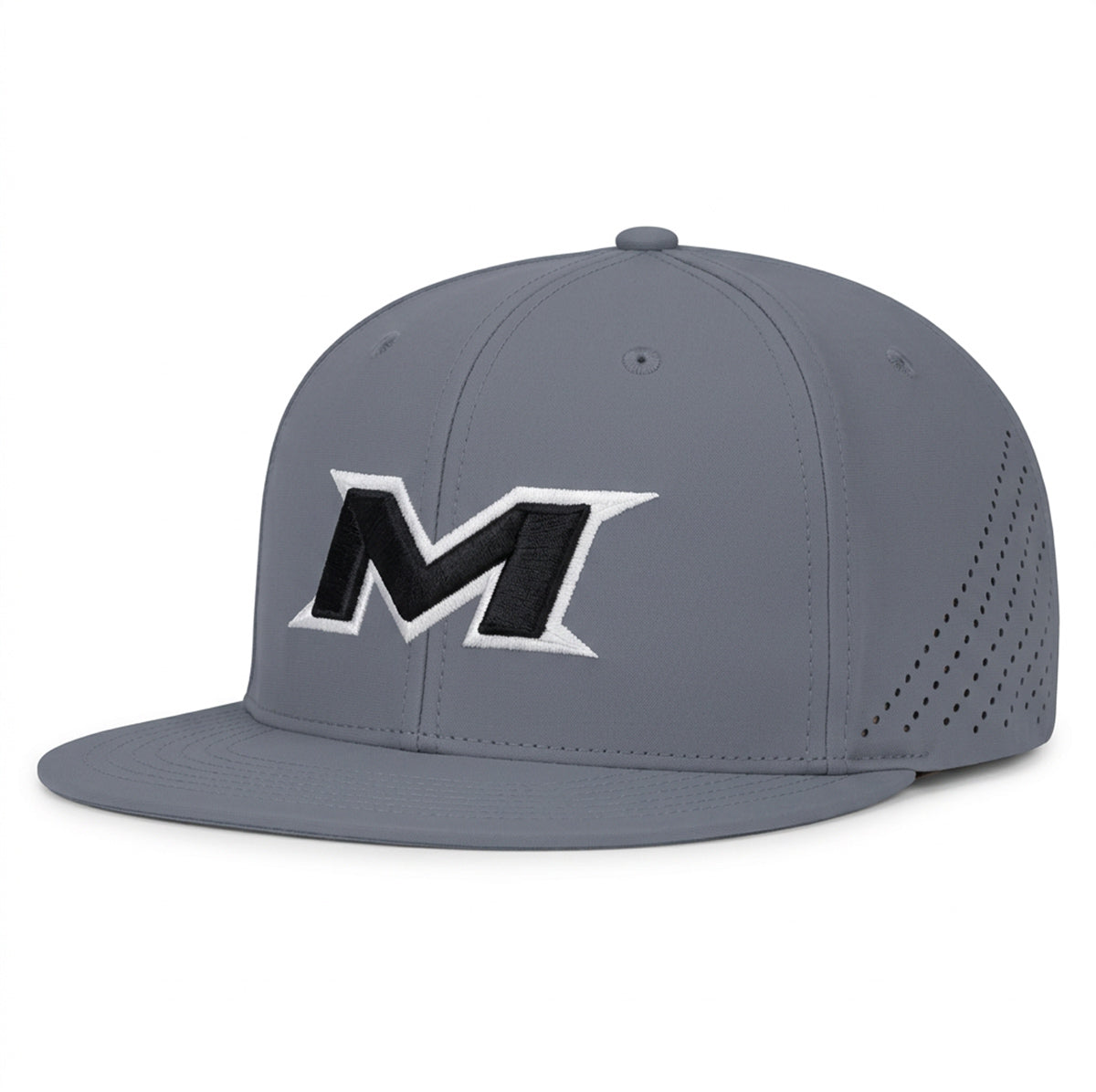 Miken ES471 Perforated Pacflex Cap Graphite Small/Medium