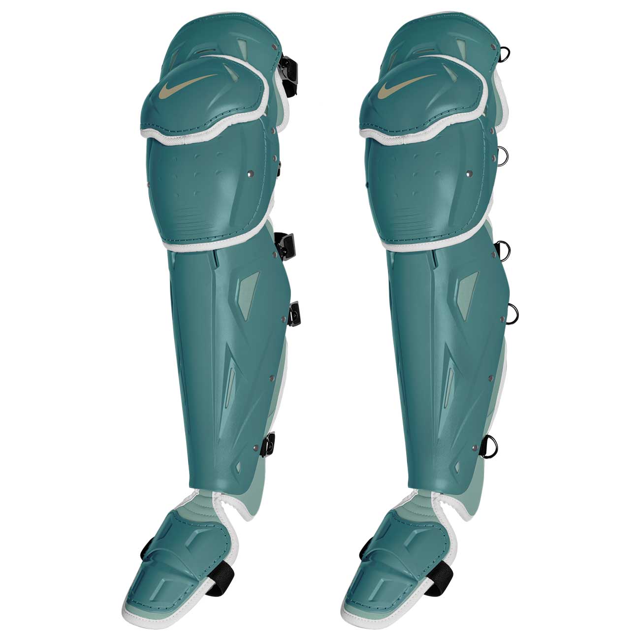 Nike Diamond Elite Leg Guards 15" Cannon/Mineral Teal