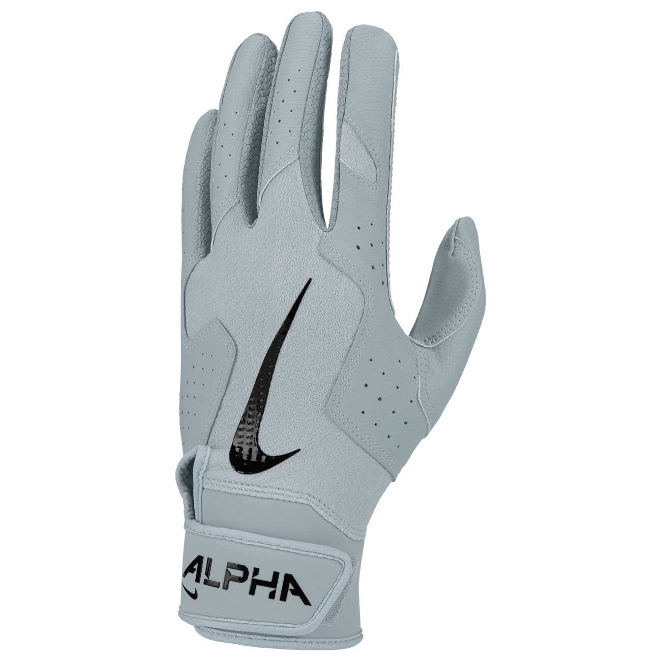 Nike Alpha 2.0 Batting Gloves Grey/Black Small