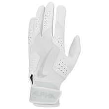 Nike Alpha 2.0 Batting Gloves White Small
