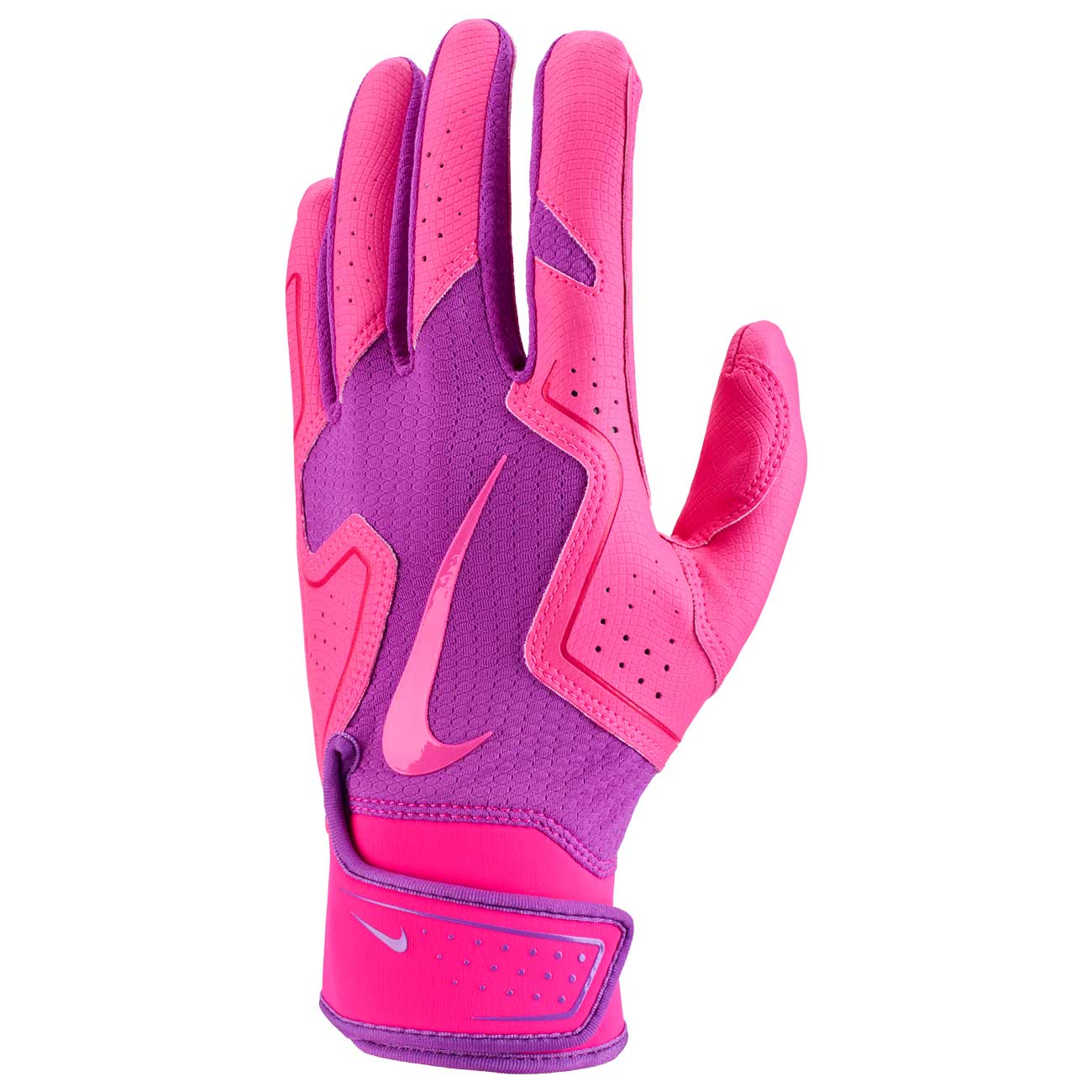 Nike Alpha 2.0 Batting Gloves Vivid Purple/Hyper Pink Small