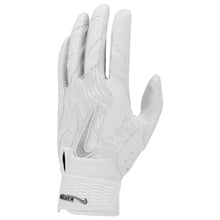 Nike Alpha Elite 2.0 Batting Gloves White/Metallic Silver Small