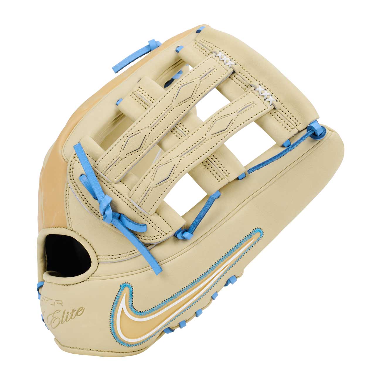 Nike Vapor Elite H-Web Light Cream/Valor Blue 12.75"-RHT