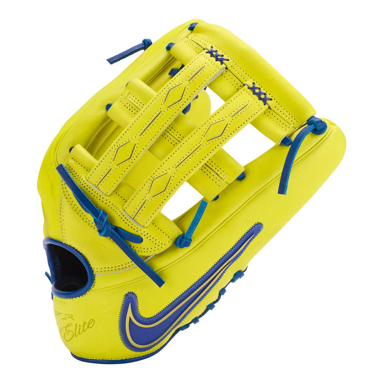 Nike Vapor Elite Acuna H-Web Optic Yellow/Hyper Blue 12.75"-RHT