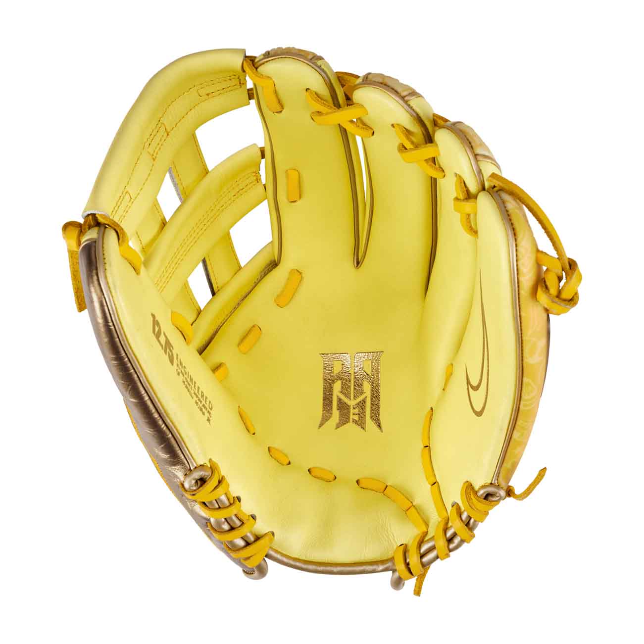 Nike Vapor Elite Acuna H-Web Laser Orange/Midwest Gold/Deep Royal 12.75"-RHT