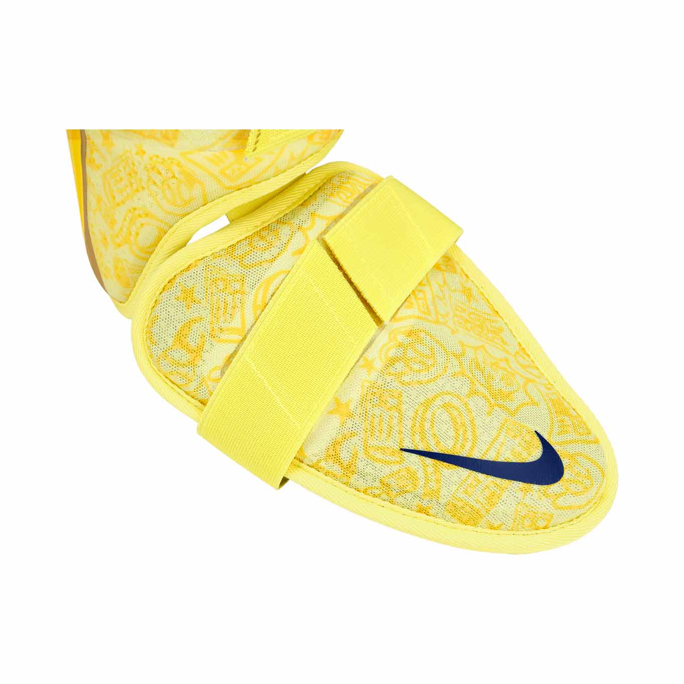 Nike Vapor Elite Acuna Batters Leg Guard Laser Orange/Midwest Gold/Deep Royal-Right Hand Hitter
