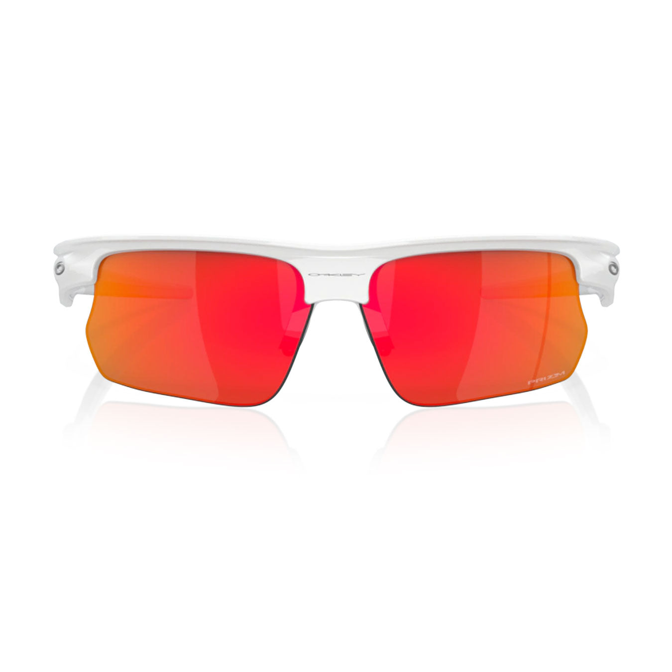 Oakley Bisphaera Polished White w/Prizm Ruby Sunglasses