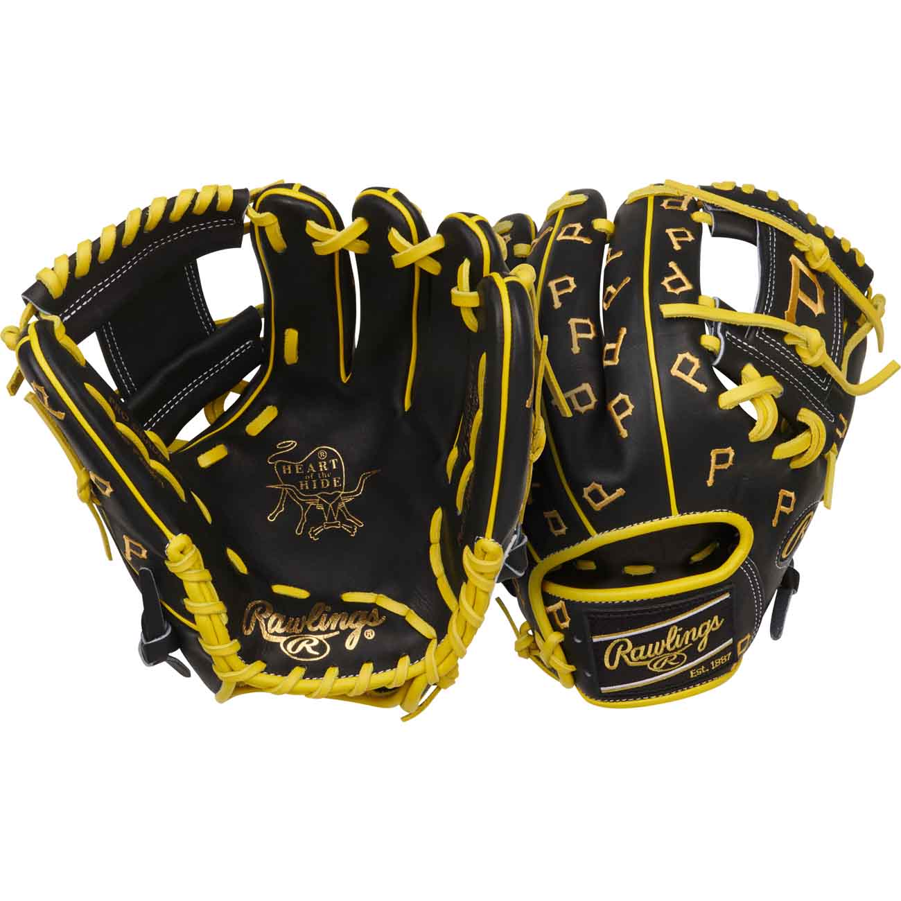 Rawlings Heart of the Hide Micro Logo Pirates PRO205-2PIT LTE 11.75"-RHT