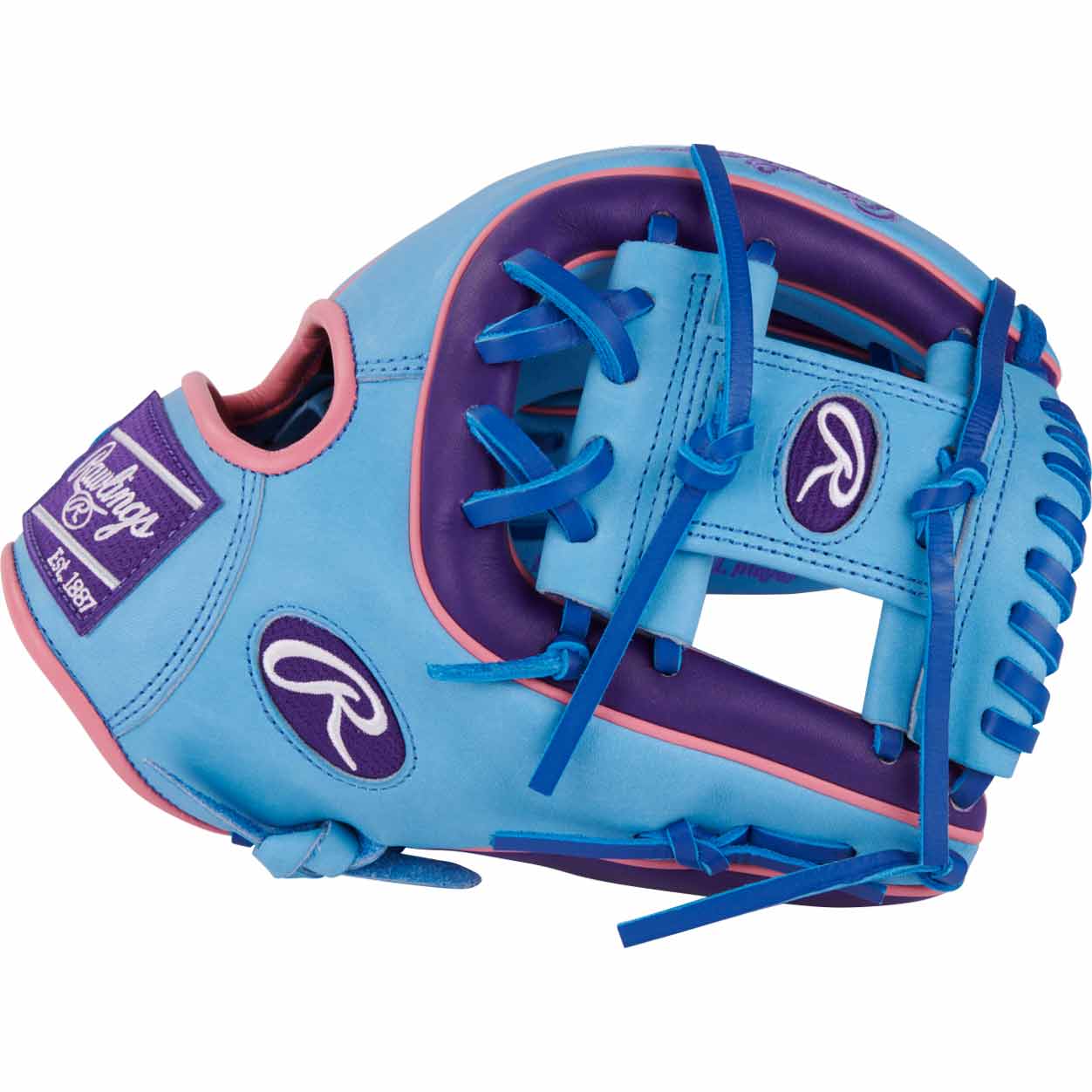 Rawlings Heart of the Hide Color Sync 9.0 PROR314-2CBPU Columbia Blue/Purple 11.5"-RHT