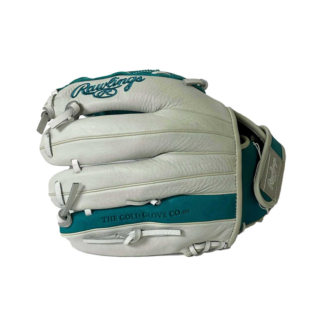 Rawlings Shut Out Softball RSO125W White/Teal 12.5"-RHT