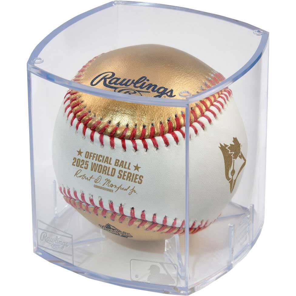 Rawlings 2025 World Series Collector Baseball w/Case – Home Run Sports