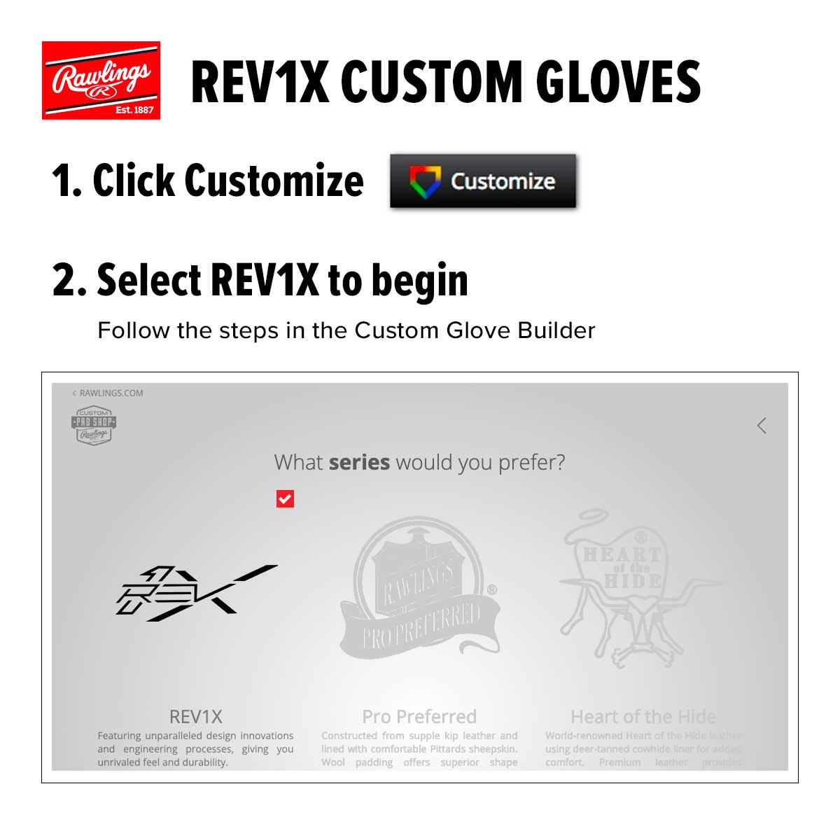 Rawlings REV1X-Custom Glove