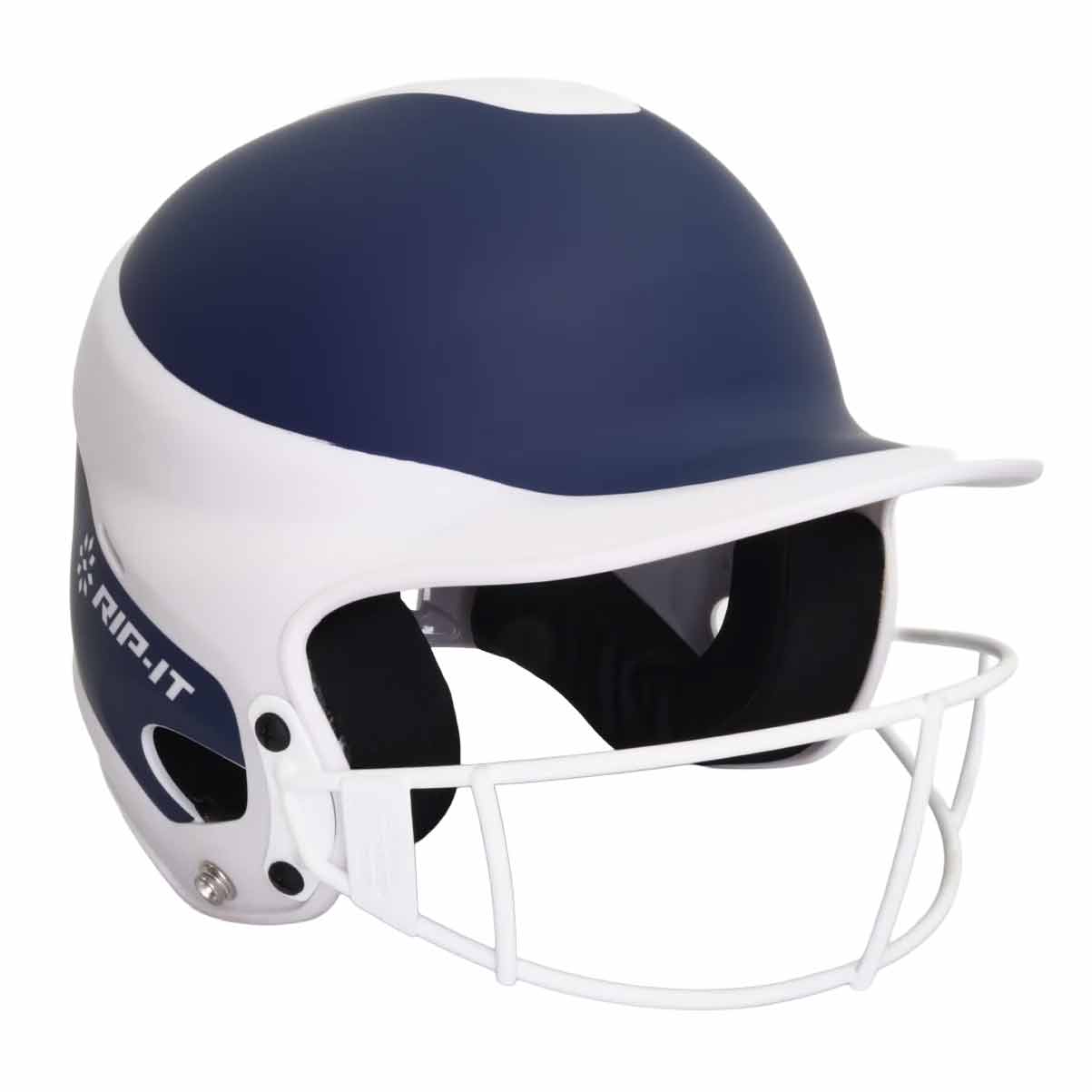 Rip-It Vision Pro Matte Two-Tone Matte Softball Batting Helmet Navy Small / Medium