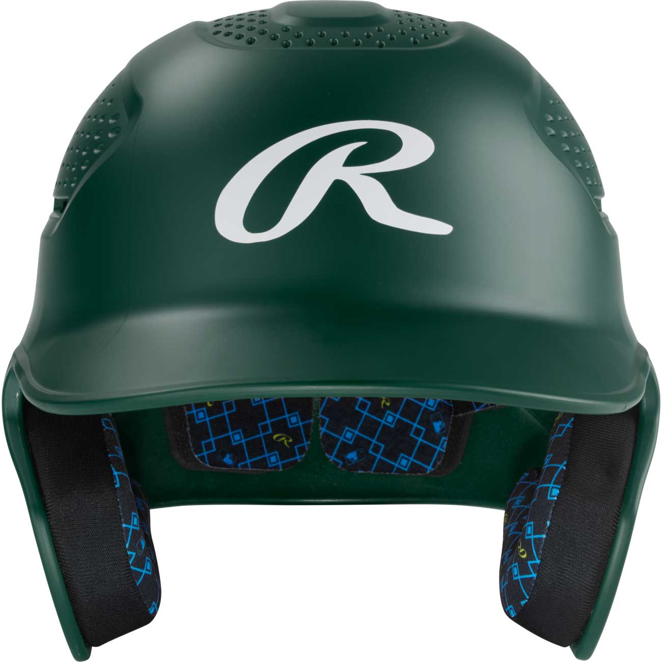 Rawlings RX2 1-Tone Matte Batting Helmet Dark Green Junior