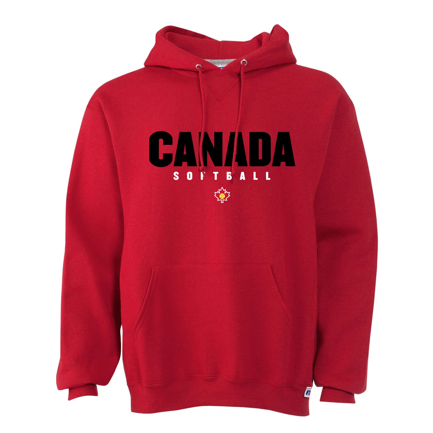 Softball Canada Red Hoodie-Logo 4A