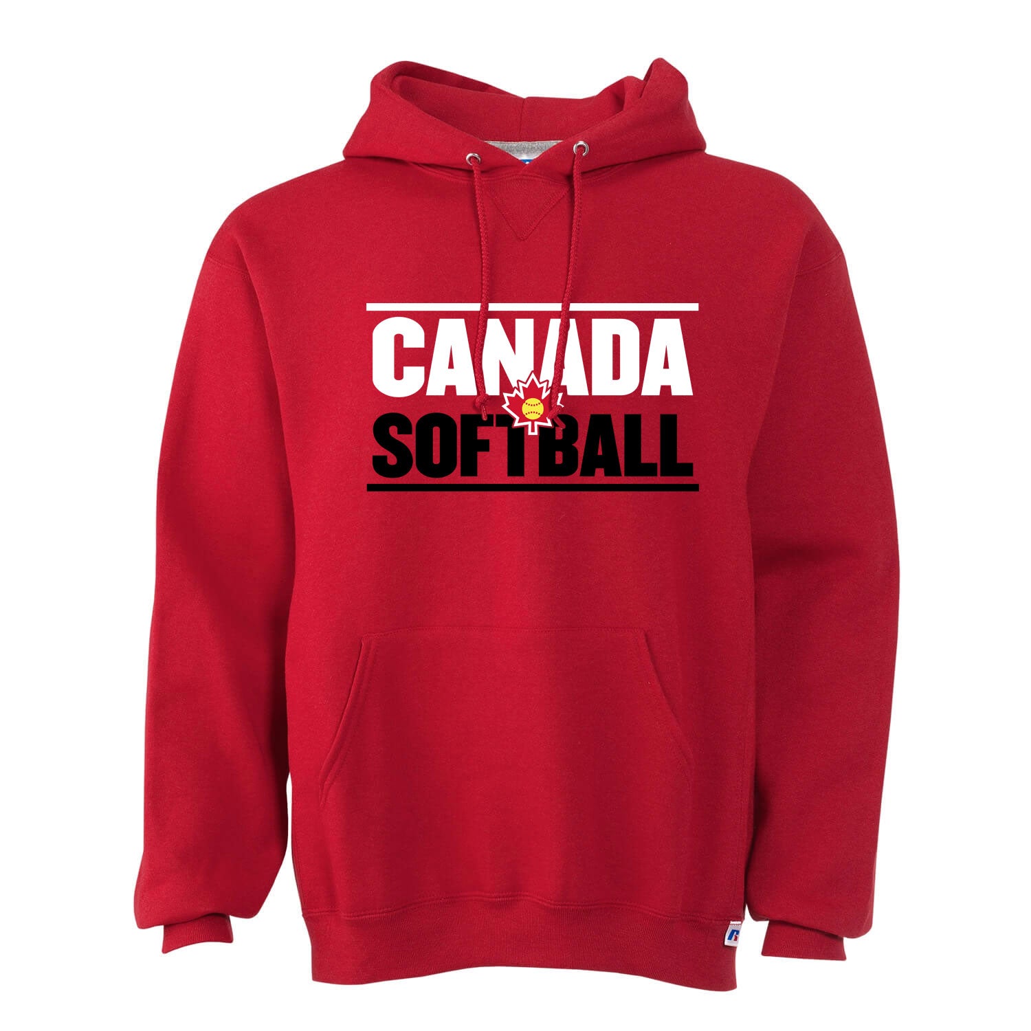 Softball Canada Red Hoodie-Logo 7A