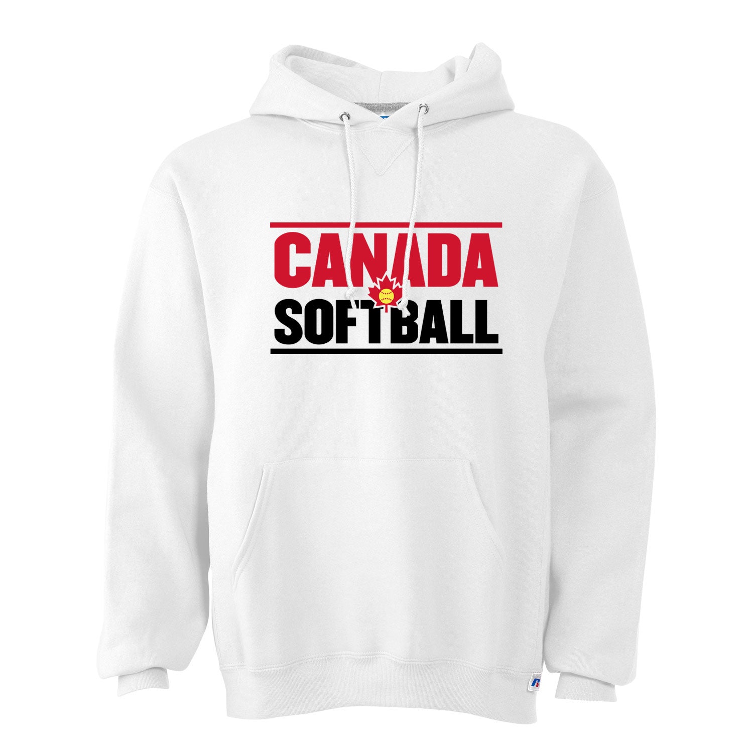 Softball Canada White Hoodie-Logo 7B