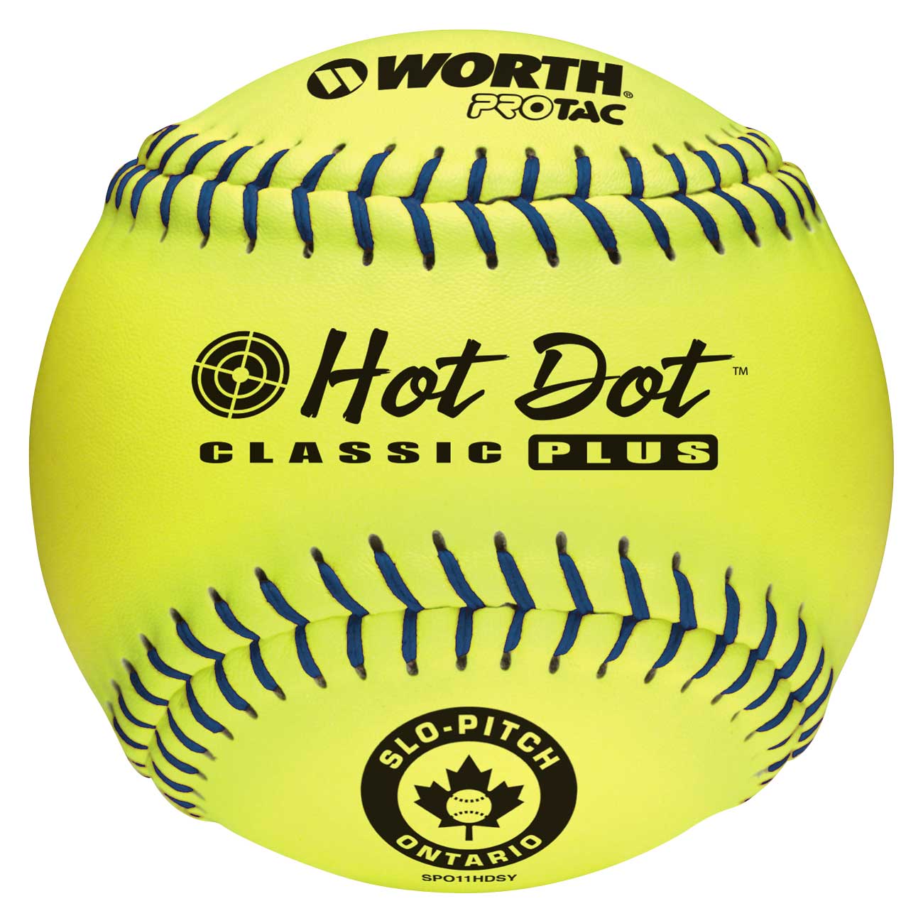 Worth SPO 11" Hot Dot Softballs - Dozen
