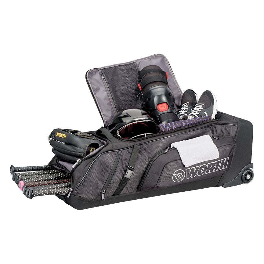 Worth Pro Slowpitch Wheeled Bag Black