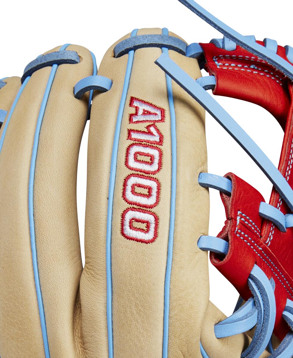 Wilson A1000 1786 Blonde/Red/Cool Blue 11.5