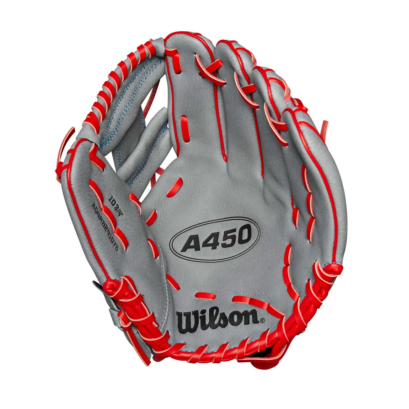 Wilson A450 H-Web Grey/Red/Royal 10.75"-RHT