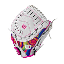 Wilson A440 Flash Fastpitch White/TieDye/Pink 11"-RHT