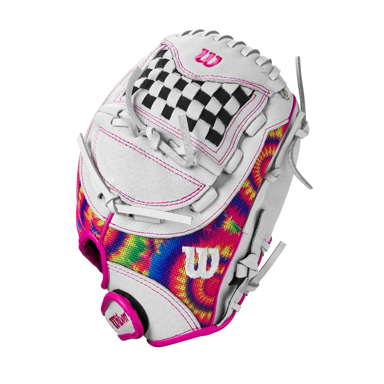 Wilson A440 Flash Fastpitch White/TieDye/Pink 11.5"