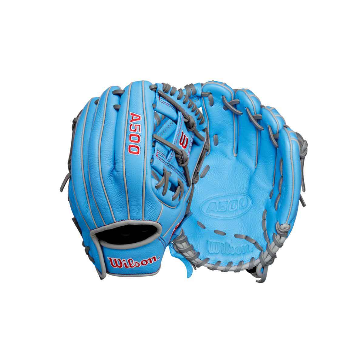 Wilson A500 H-Web Cool Blue/Grey/Red 11