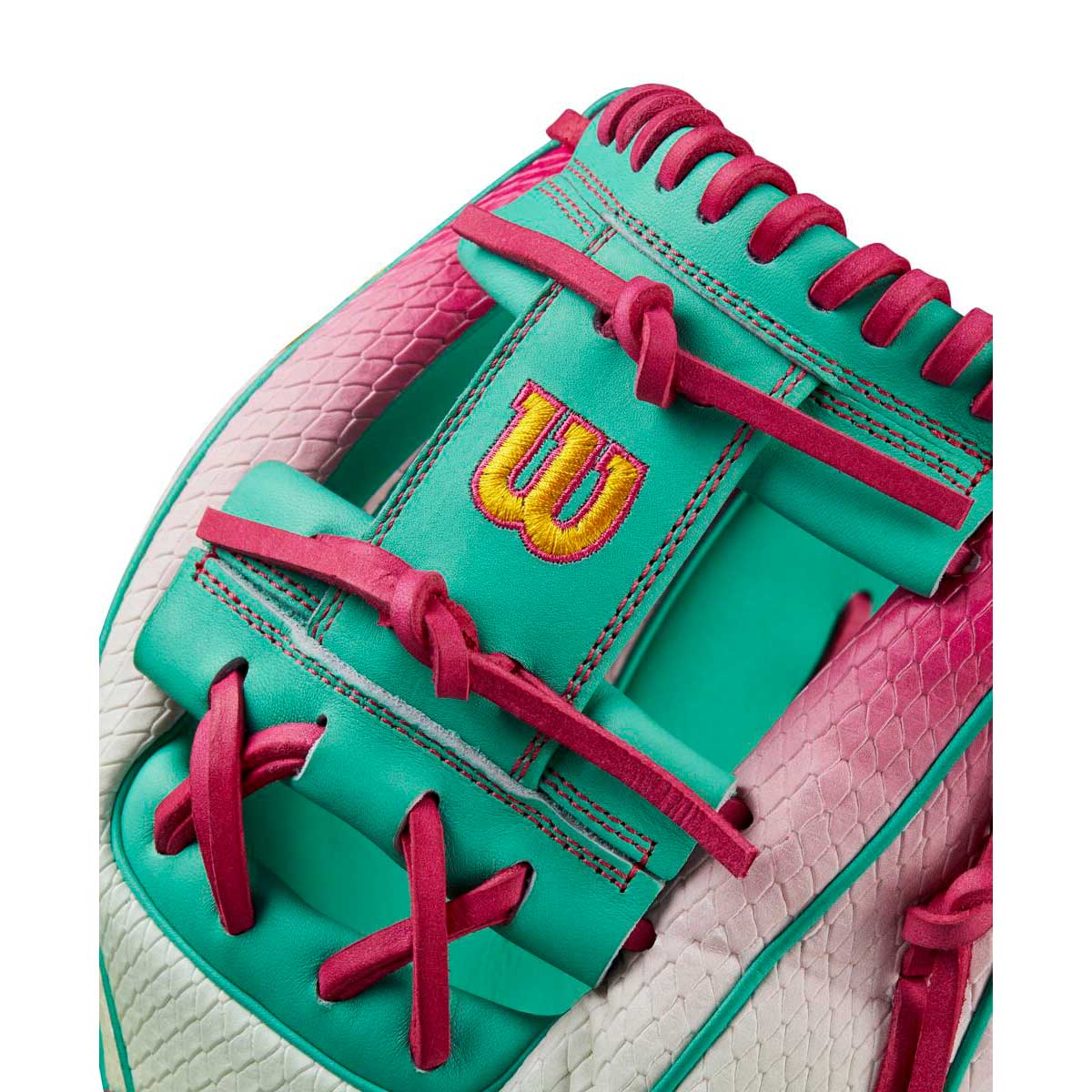 Wilson A2000 September 2024 GOTM 1975 Seafoam/Pink/Yellow 11.75"-RHT