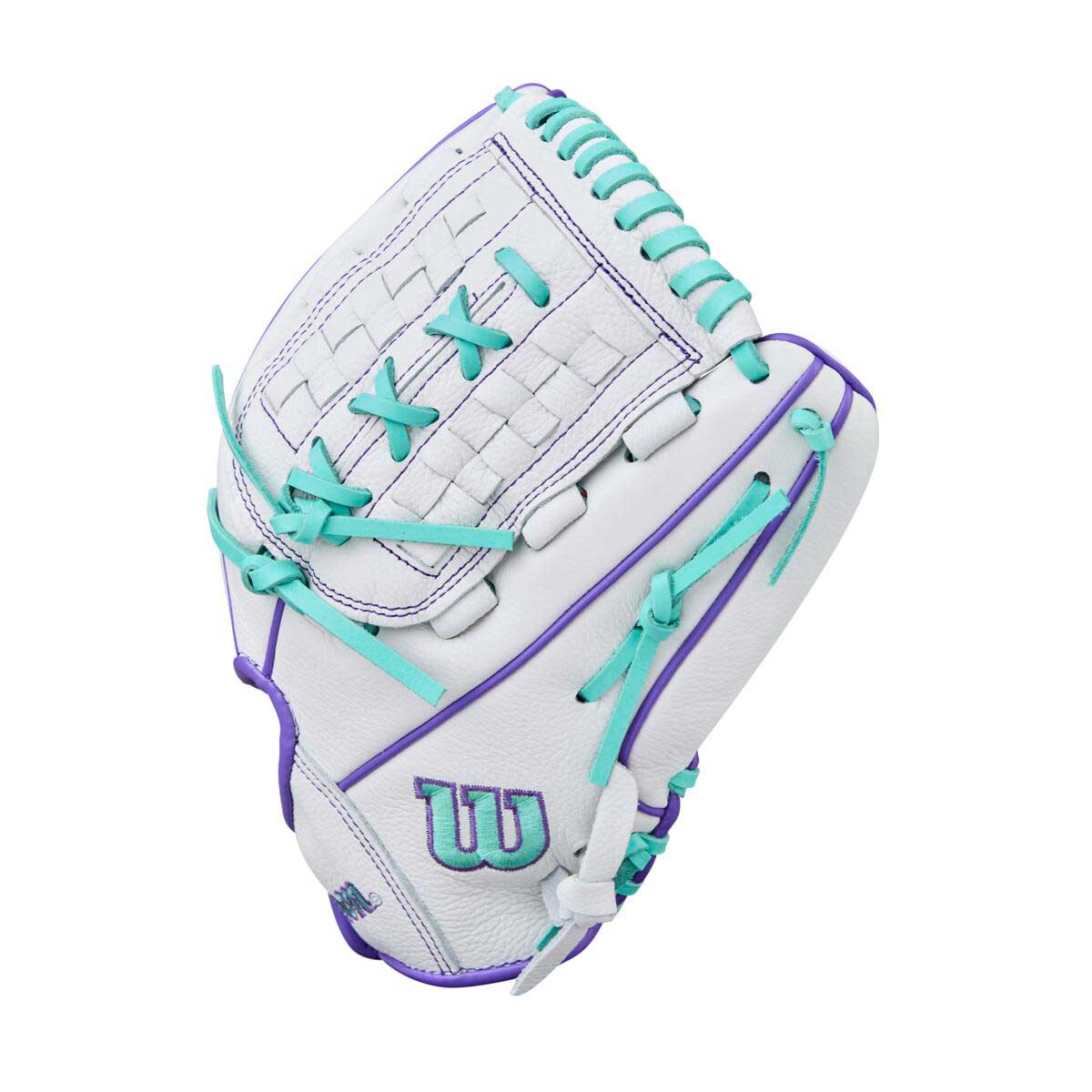 Wilson A500 Siren Fastpitch White/Seafoam/Purple 11.75"-RHT