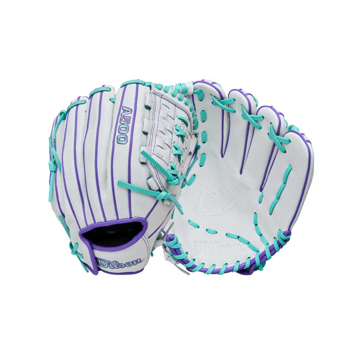 Wilson A500 Siren Fastpitch White/Seafoam/Purple 11.75"-RHT
