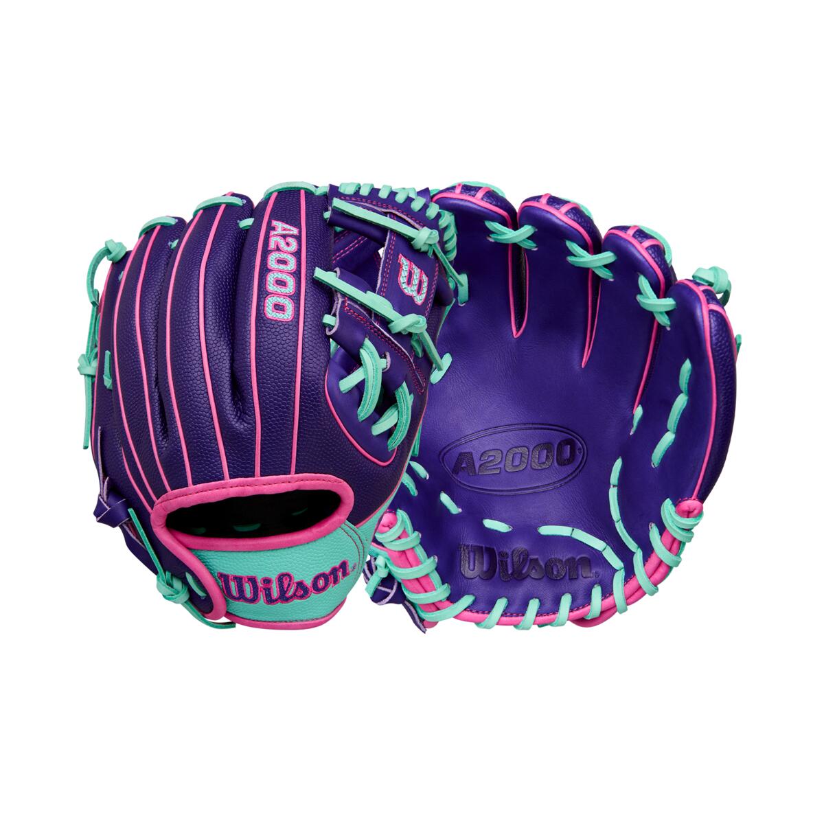 Wilson Purple Racket Wilson A2000 Winter 2025 DP15SS Purple/Seafoam 11.5
