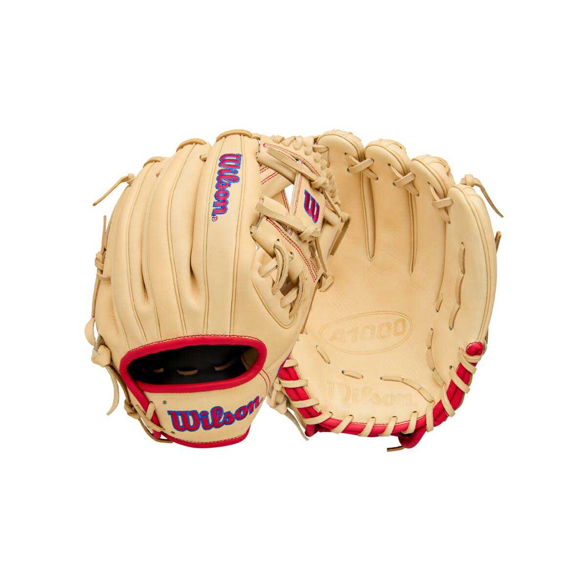 Wilson A1000 1975 Blonde/Red/Royal 11.75"-RHT