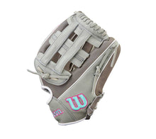 Wilson A1000 DW5 Steel Grey/Seafoam/Pink 12"