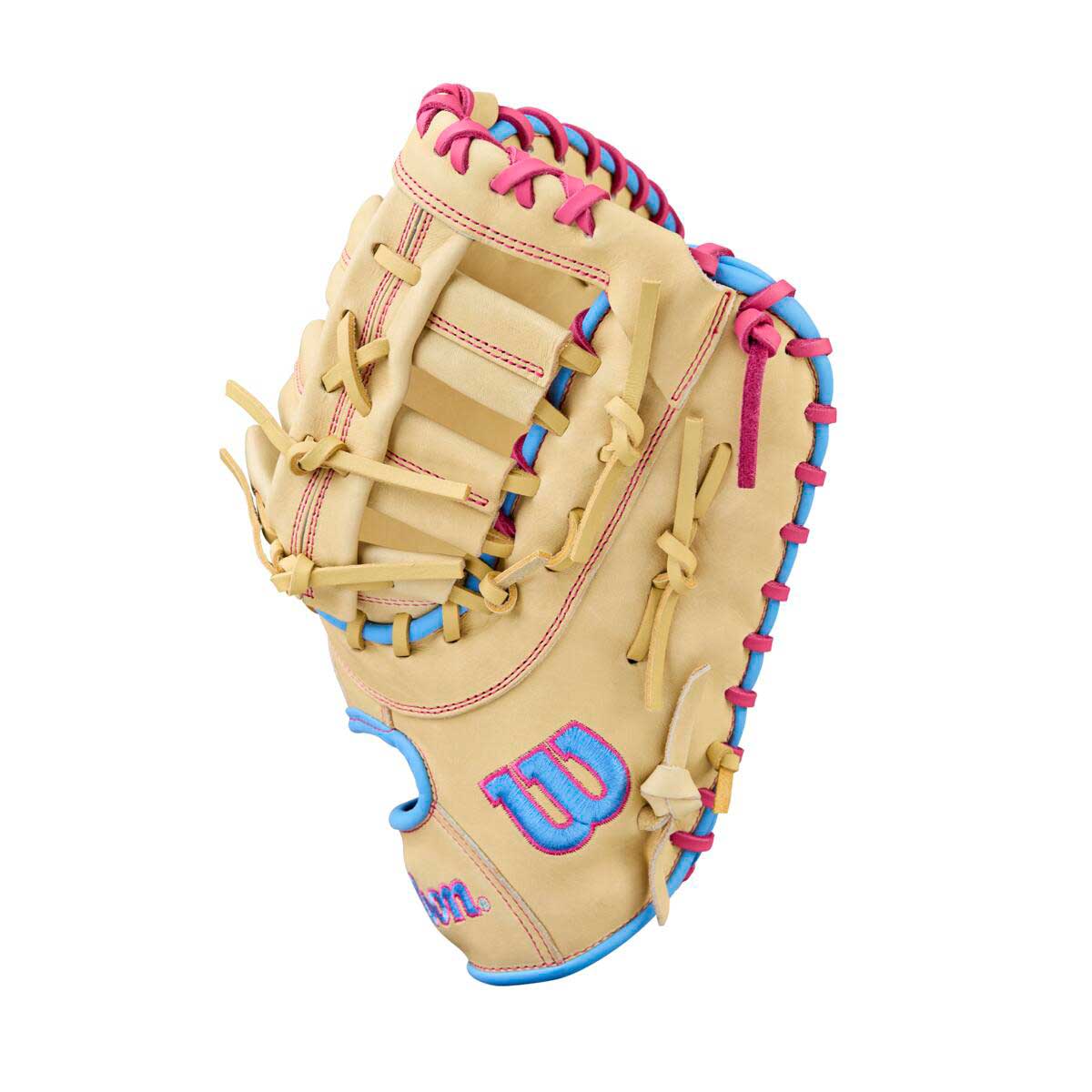 Wilson A1000 1620 Blonde/Flamingo Pink/Cool Blue 12.5"