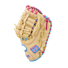 Wilson A1000 1620 Blonde/Flamingo Pink/Cool Blue 12.5"