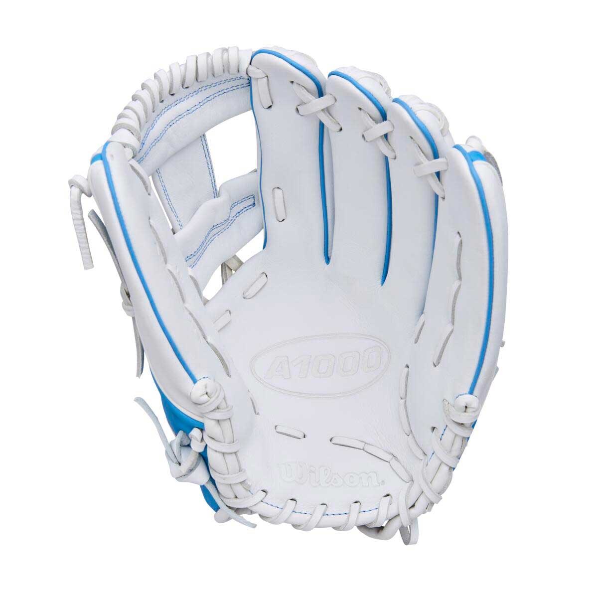 Wilson A1000 Fastpitch H12 White/Cool Blue/Red 12"-RHT