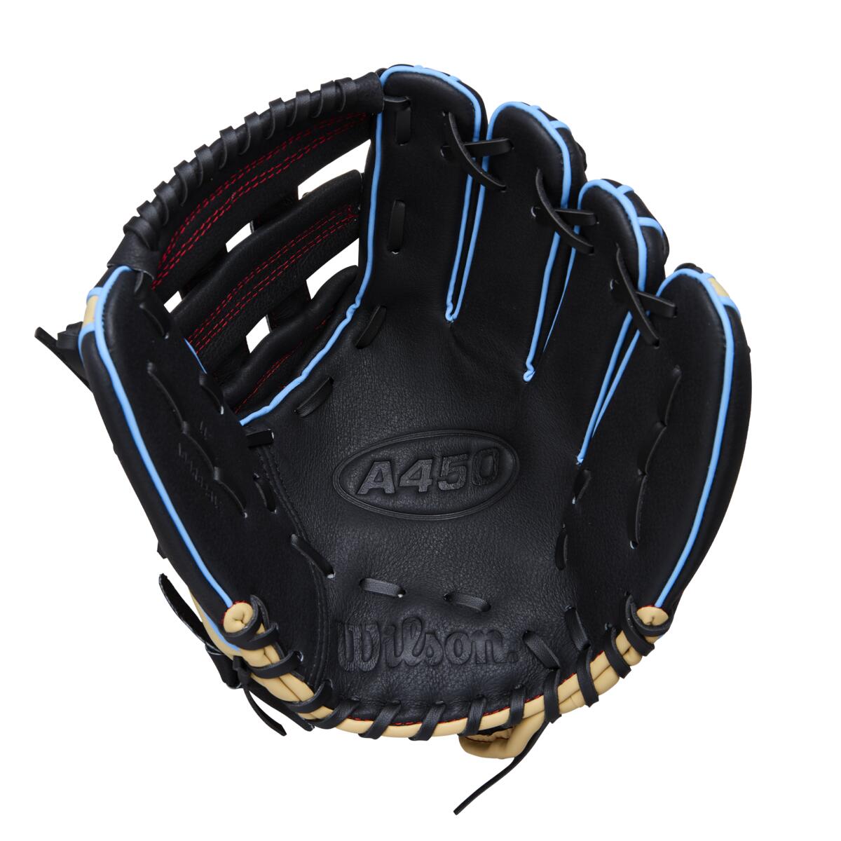 Wilson A450 H-Web Black/Blonde/Sky Blue 11"