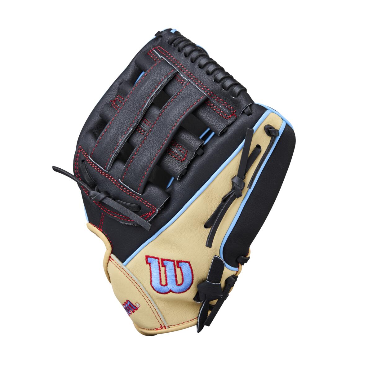 Wilson A450 H-Web Black/Blonde/Sky Blue 11"