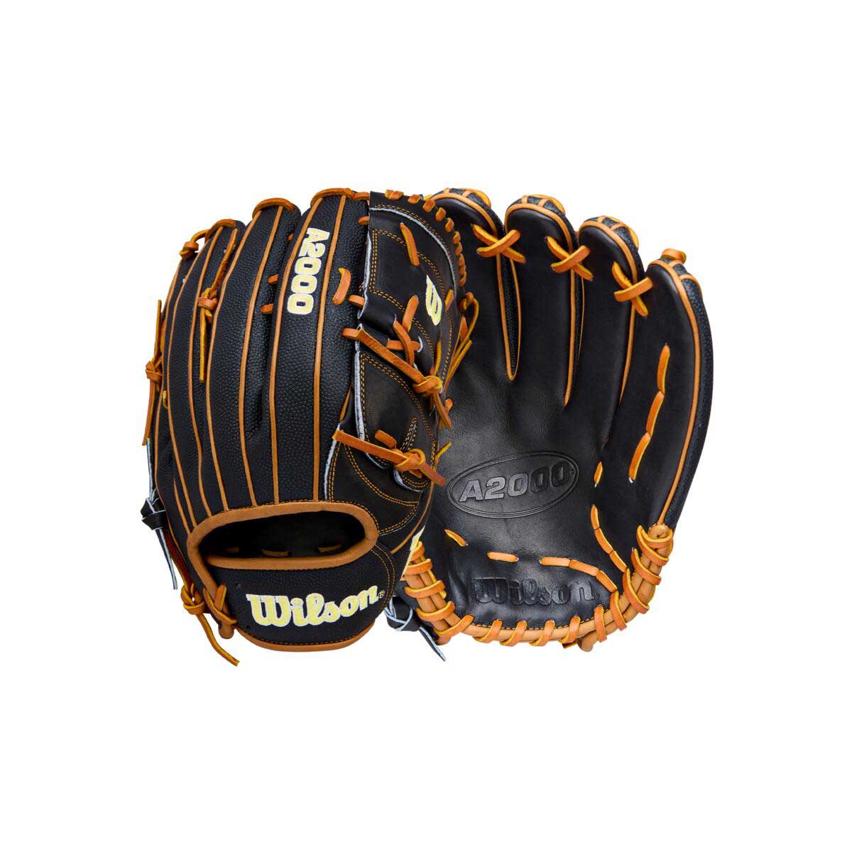 Wilson A2000 Classic B125SS Black/Saddle Tan 12.5"