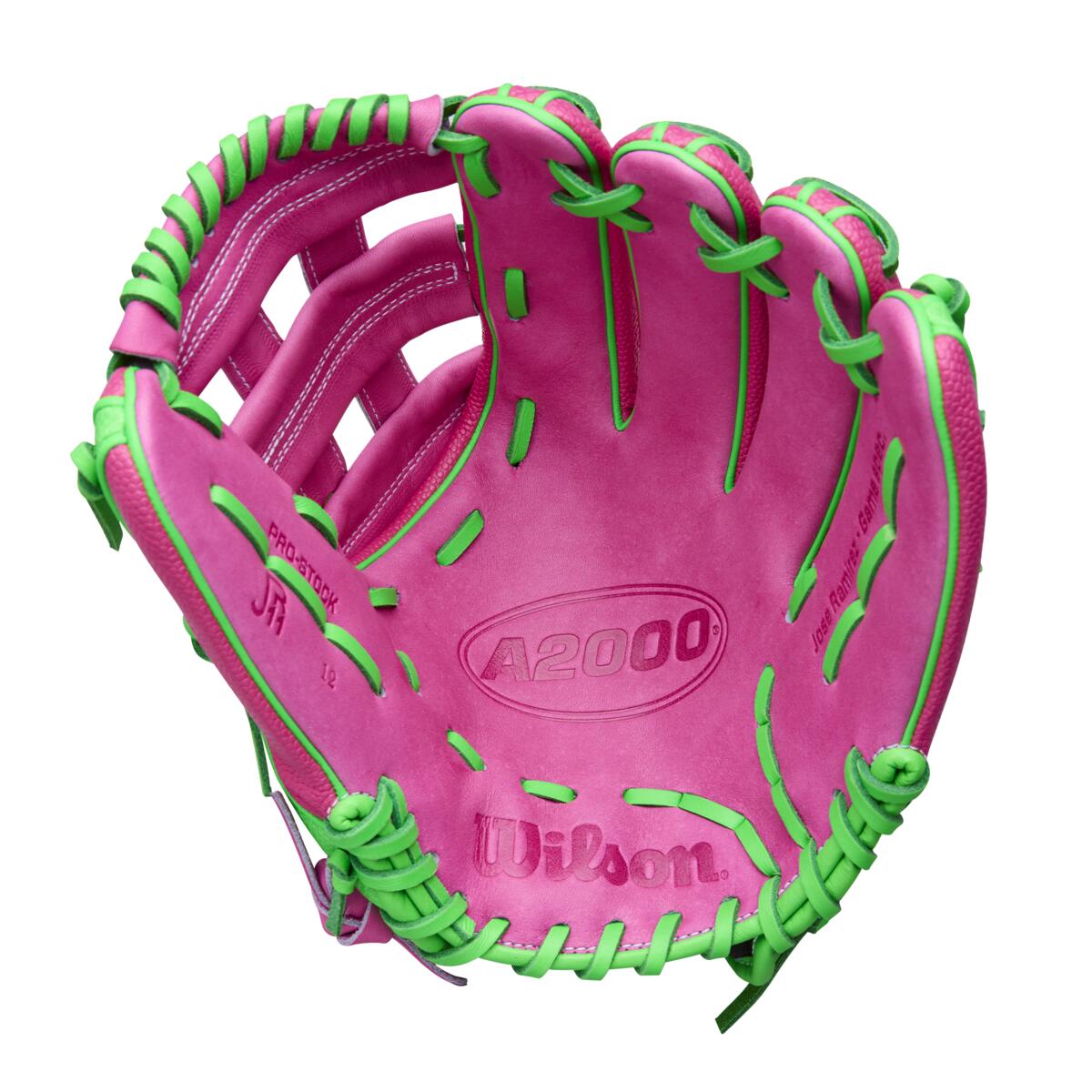 Wilson A2000 Spring 2026 Jose Ramirez GM Flamingo Pink/Neon Green SS  12"-RHT