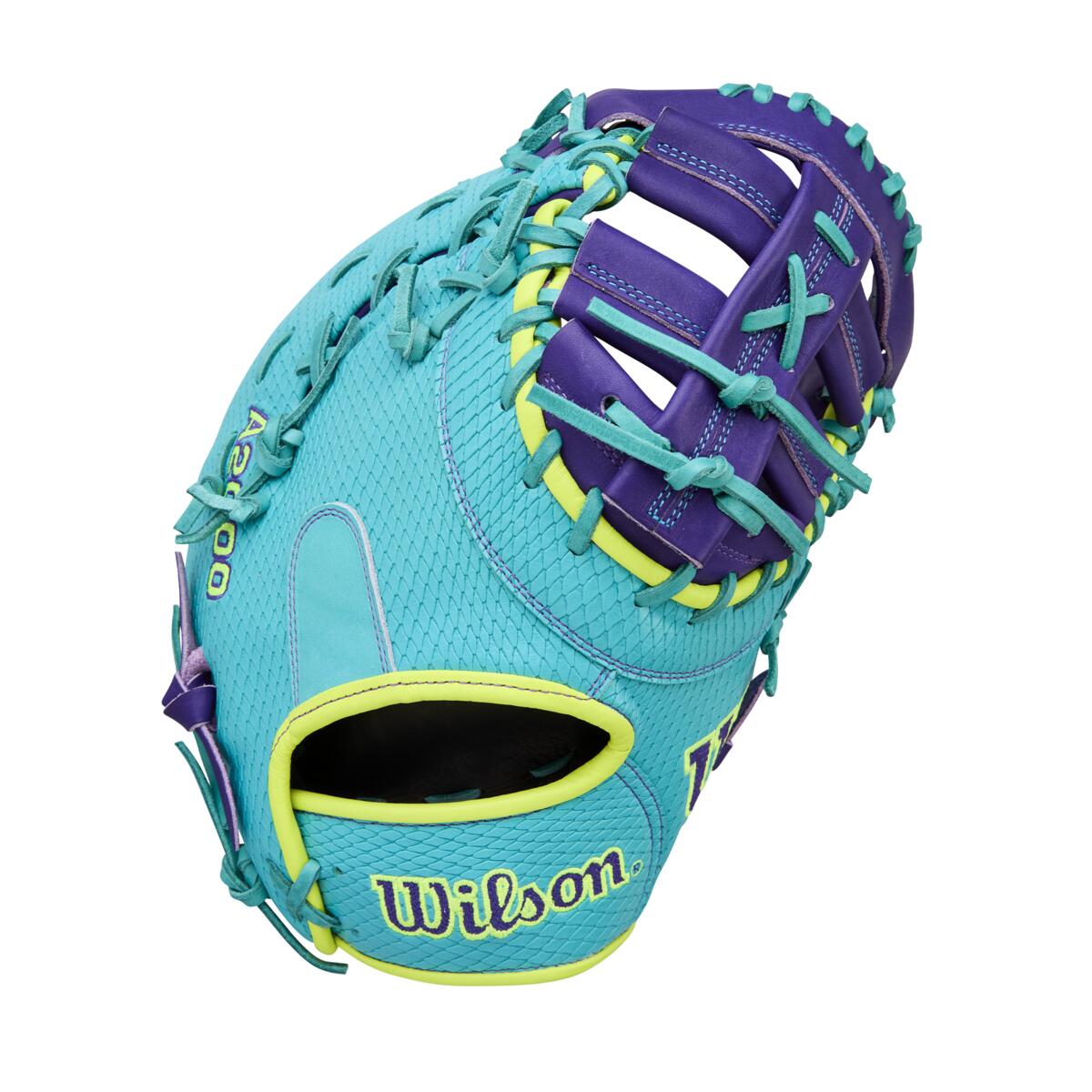 Wilson A2000 Spring 2026 1612SS Teal/Purple 12