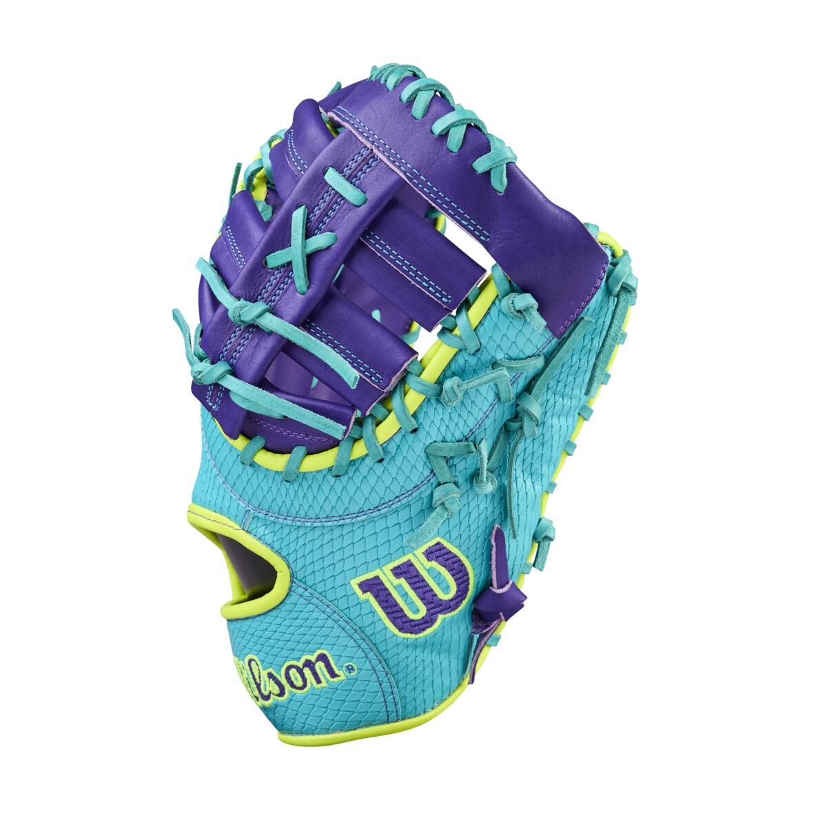 Wilson A2000 Spring 2026 1612SS Teal/Purple 12