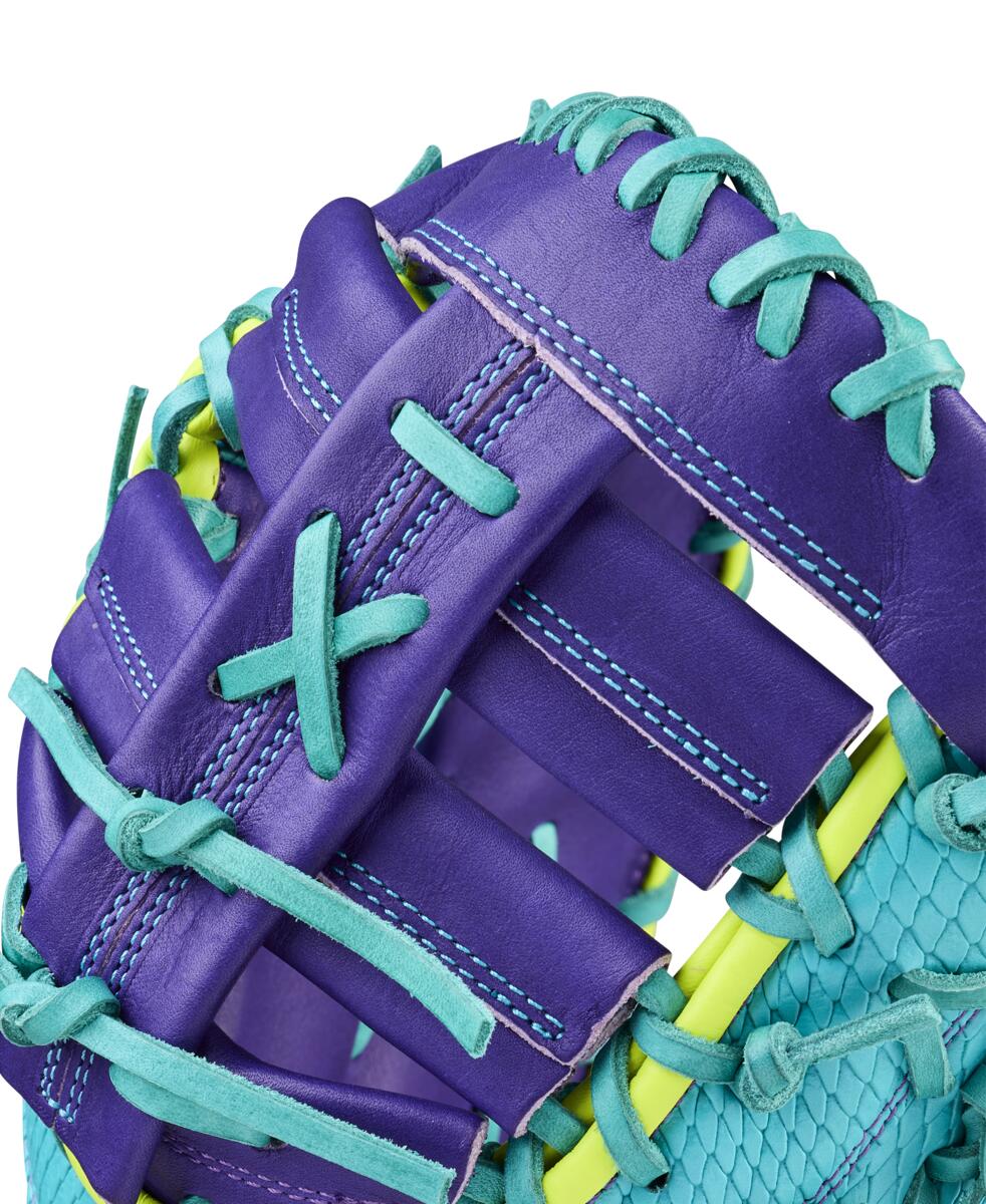 Wilson A2000 Spring 2026 1612SS Teal/Purple 12