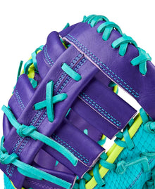 Wilson A2000 Spring 2026 1612SS Teal/Purple 12"