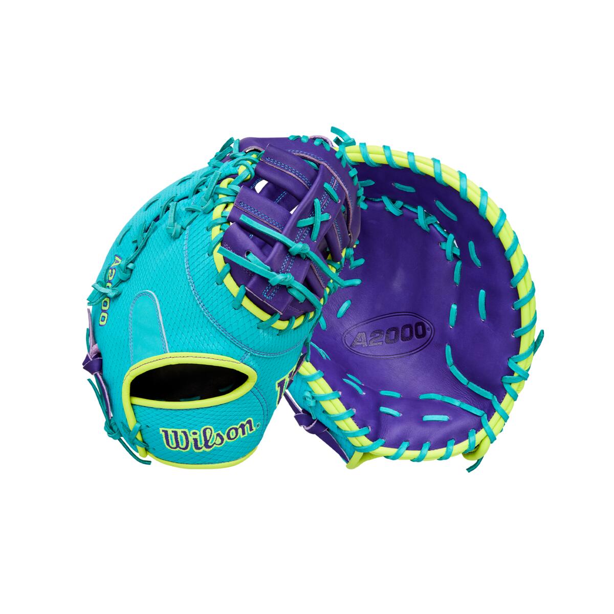 Wilson A2000 Spring 2026 1612SS Teal/Purple 12"