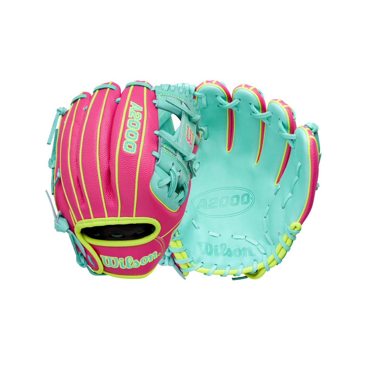 Wilson A2000 Spring 2026 DP15SS Seafoam/Flamingo 11.5"-RHT
