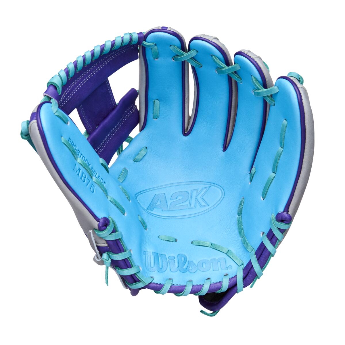 Wilson A2K Spring 2026 MB75 Grey/Purple/Tropical 11.75